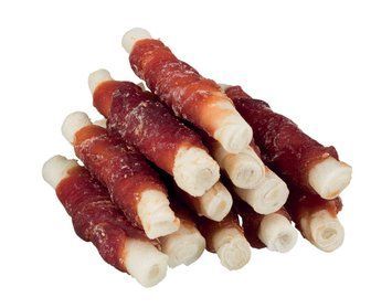 Ласощі для собак Trixie (TX-31347) DentaFun Duck Chewing Rolls Mini палички для чистки зубів собак з качкою 6 см 120 г TX31347 фото