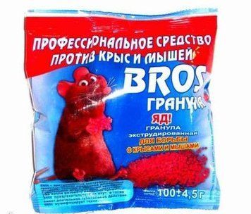Гранулы от грызунов Bros 100 гр 22934 фото