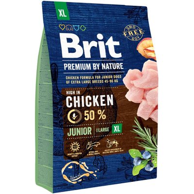 Сухий корм Бріт Brit Premium Junior XL для цуценят і молодих собак гігантських порід, 3 кг 170830/6499 фото