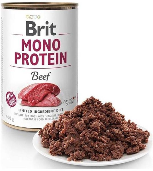 Консерва Брит Brit Mono Protein Beef для собак с говядиной, 400 г 100831/100057/9766 фото