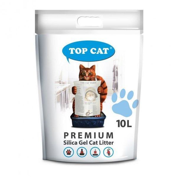 Силікагелевий наповнювач Топ Кет TOP CAT Premium 10 л для котячого туалету 28069 фото