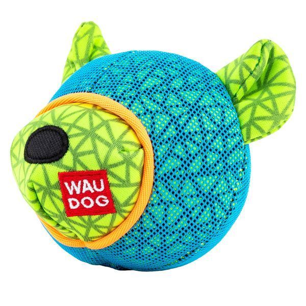 Игрушка для собак WAUDOG Fun,"Мишка", Ш 12 см, Дл 11см голубой 62052 фото