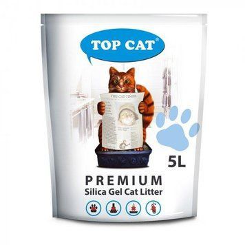 Силікагелевий наповнювач Топ Кет TOP CAT Premium 5 л для котячого туалету 28067 фото