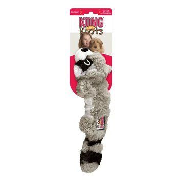 Іграшка для собак Конг KONG Dog Scrunch Knots Raccoon єнот з вузлами, розмір S/M 54443 фото
