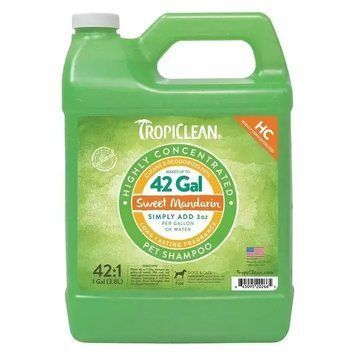 Дезодоруючий шампунь (концентрат 1:42) TropiClean Sweet Mandarin "Солодкий мандарин" для собак і кішок, 3.8 л В202665 фото