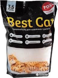 Силікагелевий наповнювач Бест Кет для котячого туалету Best Cat White 3,6 літра 24354 фото