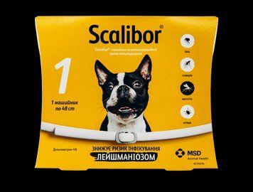 Scalibor (Скалибор) 48 см ошейник от блох и клещей для собак защита действует до 6 месяцев MSD 901195 фото