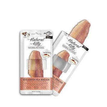 Ласощі для котів і собак Natural Kitty Original Series шматочки морського ляща приготовлені на пару 30 г В-21002 фото