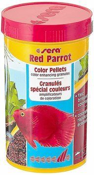 Корм для рыб Sera Red Parrot (Сера Ред Парот) гранулы для яркости рыб красный попугай 1000 мл (330 г) х00413,01 фото
