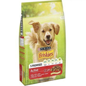 Сухий корм для дорослих активних собак Фріскіс Friskies Active з яловичиною 15 кг 7613031394876 фото