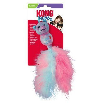 Іграшка для котів Конг KONG Cat Wubba Caticorn Котиноріг з пір&rsquo;ям і котячою м&rsquo;ятою 23 см 56146 фото