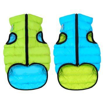 Курточка для собак AiryVest двостороння, розмір XS 25, салатово-блакитна 1597 фото