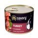 Влажный корм для взрослых собак Сейвори Savory с индейкой, 200 г 30501 фото 1