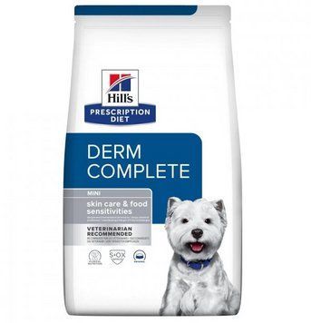 Сухой корм для собак Хилс Hills PD Derm Complete 1 кг для малых пород при пищевой аллергии 606429 фото