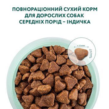 Сухий корм Optimeal з індичкою для дорослих собак середніх порід 12 кг 60086 фото