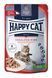 Вологий корм Happy Cat Culinary Voralpen Rind з яловичиною для котів (шматочки в соусі) пауч, 85 г 1005207 фото 1