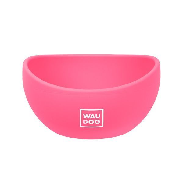 Миска WAUDOG Silicone, 250 мл рожевий 50817 фото