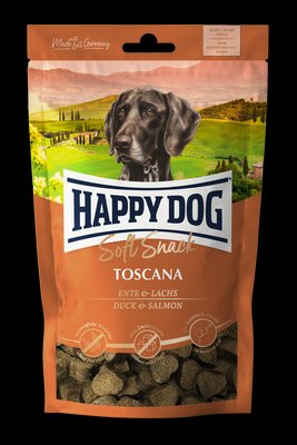 Ласощі Happy Dog Soft Snack Toscana для собак (качка/лосось), 100 г 902214 фото
