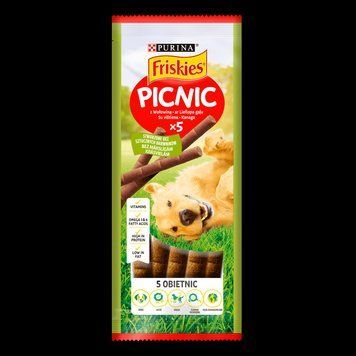 Додатковий сухий корм Фріскіс Friskies Picnic (Пікнік) для дорослих собак з яловичиною, 42 г п150104 фото