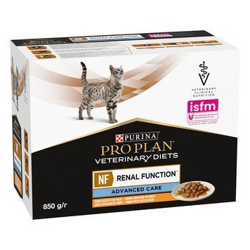 Упаковка Purina Pro Plan NF Renal Function Advanced Care поддержание функции почек для кошек с курицей 10&times;85 г п100126 фото