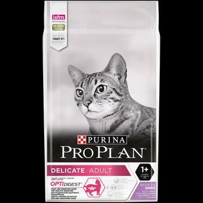 Purina Pro Plan Delicate 1,5 кг для котів з індичкою (чутливе травлення) 9917 фото