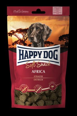 Ласощі Happy Dog Soft Snack Africa для собак великих і середніх порід (страус/картопля), 100 г 902215 фото