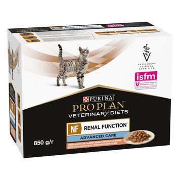 Упаковка Purina Pro Plan NF Renal Function Advanced Care при патологии почек для кошек с лососем 10 x 85 г п100127 фото