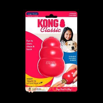 Игрушка для собак Конг KONG Classic груша кормушка для собак от 7 до 16 кг, размер M 11216 фото