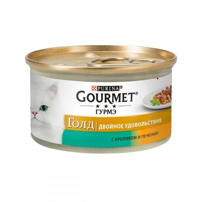 Gourmet Gold (Гурмет Голд) подвійне задоволення з кроликом і печінкою / 85 гр 381081 фото