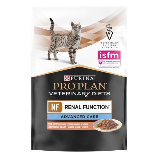 Упаковка Purina Pro Plan NF Renal Function Advanced Care при патологии почек для кошек с лососем 10 x 85 г п100127 фото