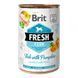 Консервы для собак Брит Brit Fresh Fish with Pumpkin с рыбой и тыквой, 400 г 100162/3923 фото 1