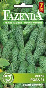 Насіння огірка Роял F1 20 сем., (інкрустовані) FAZENDA, O. L. KAR 16798 фото