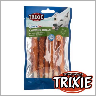 Trixie TX-31325 Denta Fun Chewing Rolls with Chicken палички з філе курки ( 12см,6шт/70гр) 14653 фото