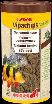 Основной корм для всех донных рыб Sera Vipachips Nature (Сера Випагран) чипсы 1000 мл (370 г) х00519 фото
