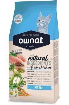 Сухий повнораціоннний корм Ownat (Овнат) Classic Kitten (Cat) 400 г для кошенят з куркою х14903 фото