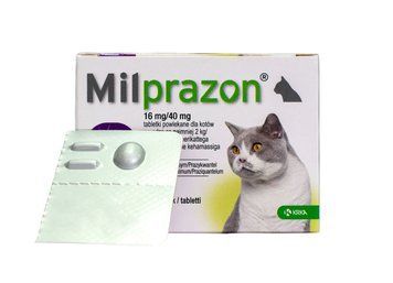 Мілпразон 16 мг (Milprazon) для котів вагою понад 2 кг (1 таблетка), KRKA 9021112 фото