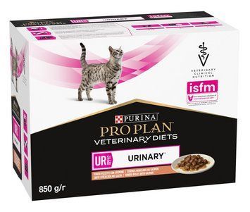 Упаковка Purina Pro Plan Veterinary Diets Urinary для кошек растворение струвитных камней с лососем 10 x 85 г п100129 фото