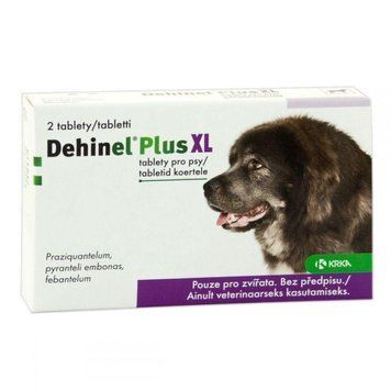 Dehinel Plus XL (Дехінел Плюс XL) від гельмінтів для великих собак (1 таблетка), KRKA (термін до 04.2027р) 905466 фото