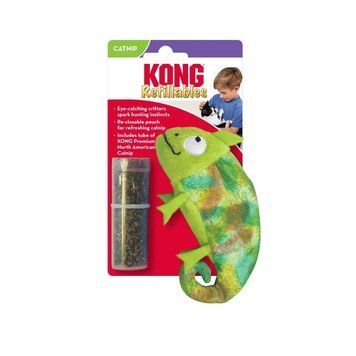 Іграшка для котів Конг KONG Cat Refillables Chameleon Хамелеон з котячою м&rsquo;ятою (із змінним наповненням) 58090 фото
