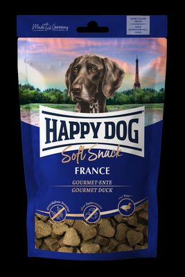 Ласощі Happy Dog Soft Snack France для собак великих порід (страус/картопля), 100 г В60686 фото