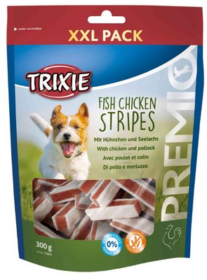 Trixie TX-31803 Premio Chicken and Pollock Stripes XXL 300г - ласощі риба-курча для собак TX31803 фото