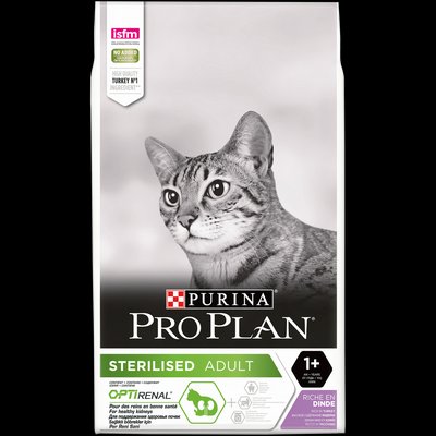 Purina Pro Plan Sterilised 10 кг корм для стерилізованих котів з індичкою 9110 фото