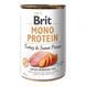 Brit Mono Protein Turkey & Sweet Potato Консервы для собак с индейкой и бататом / 400 гр 529759 фото 1