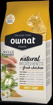 Сухий корм Овнат Ownat Classic Daily Care (Cat) для дорослих кішок з куркою 400 г х14927 фото
