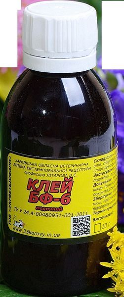 Клей БФ-6 100 г Укрветбіофарм 404153 фото