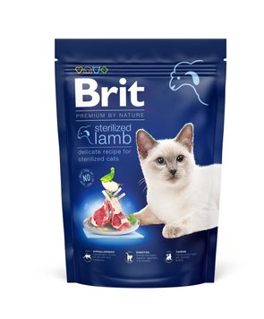 Сухой корм Брит Brit Premium by Nature Cat Sterilized Lamb с ягненком для стерилизованных кошек, 800 г 171855 фото