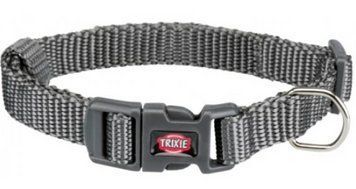 Нашийник Trixie нейлоновий "Premium" M-L 35-55 см / 20 мм (графіт) TX201616 фото
