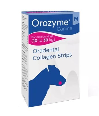 Жувальні смужки Orozyme М (Орозим) для гігієни ротової порожнини для собак 10 – 30 кг, 141 г (до 04.25) і-713224 фото