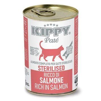 Влажный корм KIPPY Pate Sterilised Cats Salmon для стерилизованных котов с лососем в виде паштета 400 г В-1961 фото