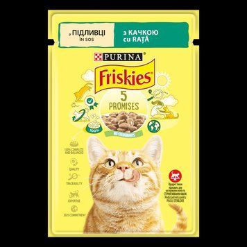 Корм для котів Friskies (Фріскіс) в підливі з качкою 85 г 262692 фото